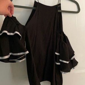 Black Flamenco Style Top